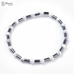 Náramek z Hematitu a Howlitu